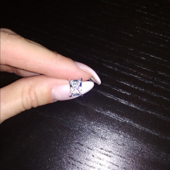 925 Rectangle Earrings - Picture 5 of 5